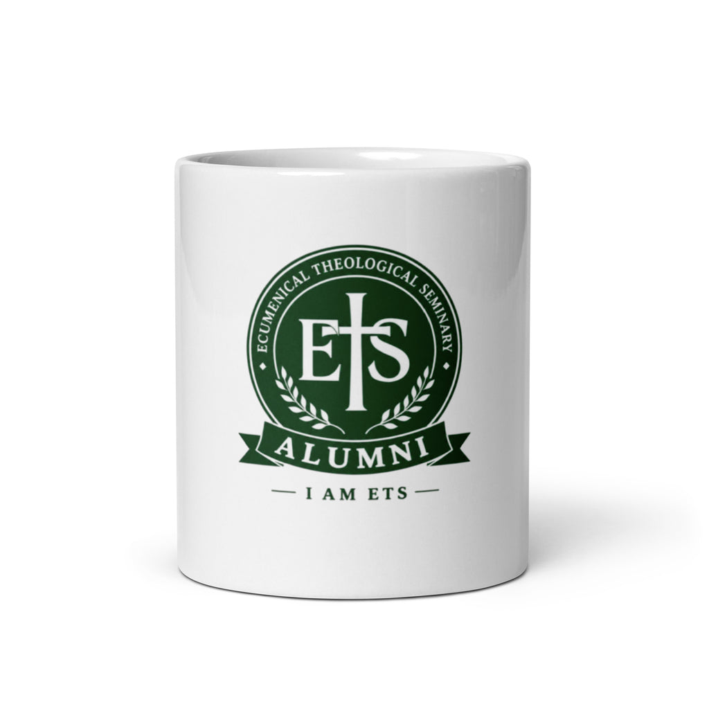 ETS Alumni Crest White glossy mug